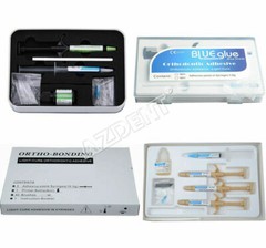 Dental Adhesive No-Mix Bonding/ Ortho Light Cure Resin/ Blue/Green Glue Kit