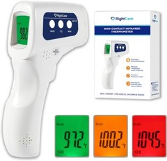 RightCare No-Touch Infrared Forehead Thermometer with Instant Results, 1 Count