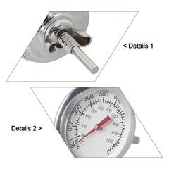 Practical Grill Thermometer 50~500℃ 100 ~ 1000 Fahrenheit 50℃~400℃/100F~1000F