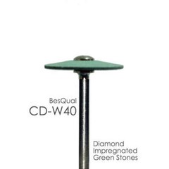 Zirconia – Diamond Impregnated Green Mounted Stones – All Sizes