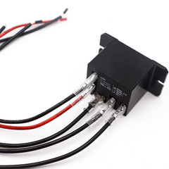 Tnisesm 2PCS Power Relay AC120V Coil, 30A SPDT(1NO 1NC) with Flange Mounting and