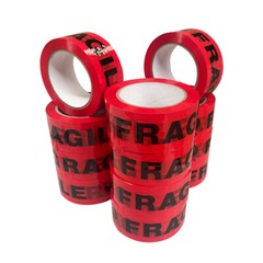 36 Rolls Fragile Handle w/ Printed Shipping & Packaging Tape 2 mil 2″ 100 Yards