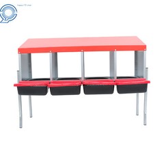 4 Holes Chicken Nesting Boxes Coop Metal Chicken Egg Laying Box With Lid Cover