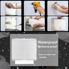 Wall Mount Paper Towel Dispenser Commercial Grade Stainless Steel Touchless
