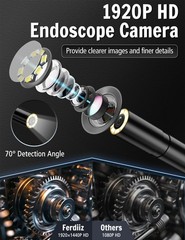 Endoscope Camera Borescope Snake Inspection HD Camera For iPhone Android Phones