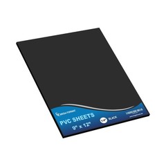 Expanded PVC Plastic Sheets – 9″ X 12″ Black Rigid Sheet for Crafts, Signage,…