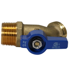 10 – 3/4 MALE NPT THREADED HOSE BIBB NOKINK, 1/4 TURN, 125 PSI, LEAD FREE BRASS