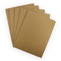 10 EcoSwift 8.5×11 Corrugated Cardboard Filler Inserts Sheet Pads 1/16″ Brown
