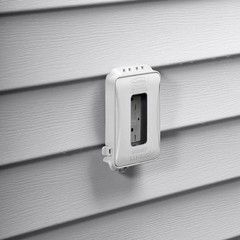 ML500W Single-Gang Mount 16-in-1 Flat Nonmetallic Weatherproof White 1 Pack