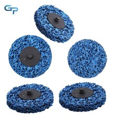 5 Pieces Blue 3″ Quick Change Easy Strip & Clean Discs For Paint Rust New