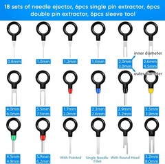 82Pcs Terminal Pin Removal Tool Kit Pin Extractor Tool Set Wire Terminal Release