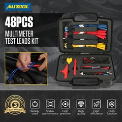 48PCS Automotive Multimeter Test Lead Kit Wire-Piercing Clip Test Probe Wire Set