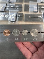 7 U.S. COIN HOLDER FOR NEW HERMES ENGRAVING VISE FOR CLEANING, REPAIR, ETC.