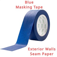 3 Rolls Blue Painter’s Tape 2 Inch x 60 Yards 5.5 Mil Masking Tape Clean Removal