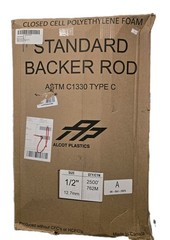 Foam Pre-Caulking Filler Rope Backer Rod Roll Bulk Sizes (1/2 inch x 2500 ft)