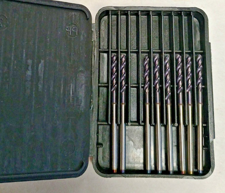 Guhring 5/64″ Drill Bits 8 Pcs Firex Coated Jobber