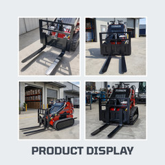 TYPHON STOMP Pallet Fork Compact Series Attachment for Mini Skid Steer Loaders