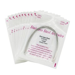 100 Pcs Dental Orthodontic Stainless Steel Recrangular Arch Wire Ovoid Form