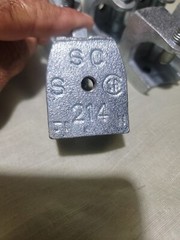 6 NEW STEEL BEAM CLAMP 1″ OPENING, 5/16-18 MOUNTING HOLES