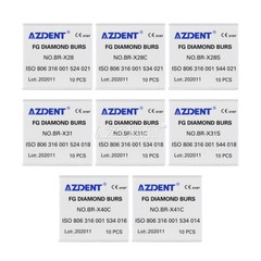 100Pcs Dental Surgical Diamond Burs Ball Round For High Speed Handpiece FG 1.6mm