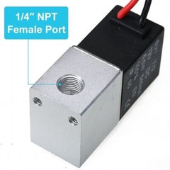 2PCS 1/4″ Fast Response Electric Air Water Solenoid Valve 12V DC Normally Closed