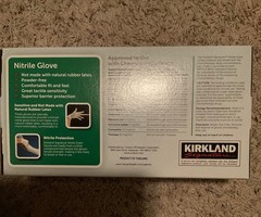 Kirkland Signature 5535271 Nitrile Exam Multi-Purpose Gloves, Size M – 200 Pack