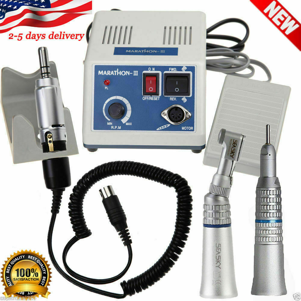 Dental Lab Marathon III Micromotor Polishing N3 / 35K RPM Handpiece /Kit FA