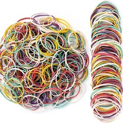 Rubber Bands Size # 33, Multicolors Rubber Bands for Office School Home, 200 Pcs