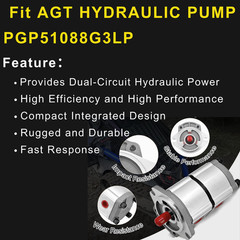 New Two-Section Hydraulic Gear Pump PGP51088G3LP For AGT Skid Steer Loader KTT23