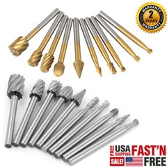 Tungsten Carbide Burr Bit Set For Dremel Rotary Tool Cutting Carving Routing Bur