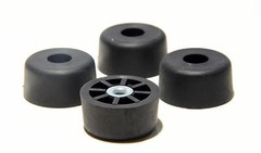 8 EXTRA LARGE TALL ROUND RUBBER FEET BUMPERS INDUSTRIAL, AMPS, CASES – FREE S&H