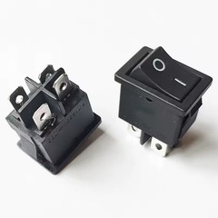 KCD1 Rocker Switch 4-Pin DPST On/Off 6A 250VAC 10A 125VAC Snap-In 2/5/10 Pks