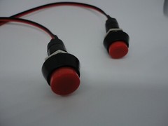 2Pcs Pack Lot 12mm 12V Momentary Round Red 2 Pin Power Button Switch Reset Cable