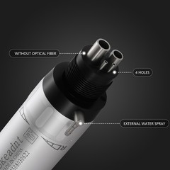 5*ASkeadnt Dental Low Speed Air Motor Handpiece E-type 4 Holes External FX Style