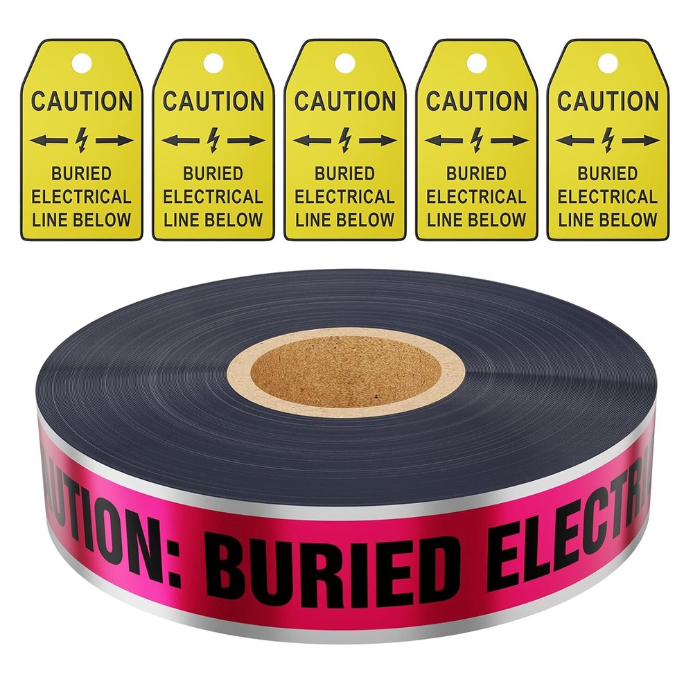 1000ft Safety Warning Tape,Caution Buried Line for Electrical/water/gas/optical