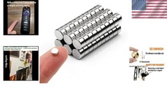 Compact 60 Count Mini Round Magnets – Perfect for Office & Craft Projects