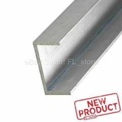 8 Feet Aluminum U-Channel 1″ Leg x 3 Base Width x 2-3/4″ Inside x 1/8 Thick NEW