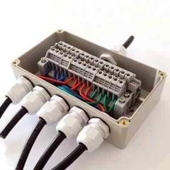 PG7 – PG29 Black/White/Brass Tight Cord Grip Cable Gland w/Lock-Nut & Gasket LOT
