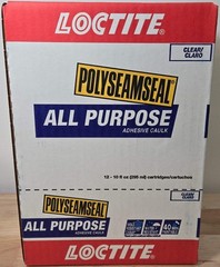 Loctite Polyseamseal Clear All Purpose Latex Caulk Sealant Case of 12x 10 oz 215