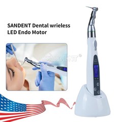Dental Cordless LED Endo Motor 16:1 Contra Angle/4.5″LCD Apex Locator Root Canal