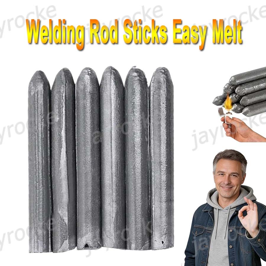6PACK Low Temperature Universal Melt Welding Rods Lighter Rods for All Metal HOT