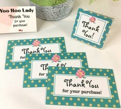 Small Business Thank You for Your Purchase Cards, Thank You Stickers Sets