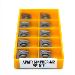 10pcs APMT1604PDER-M2 VP15TF Carbide Inserts |CNC Milling Steel/Alloy Heavy-Duty