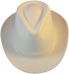 Occunomix Western Cowboy Hard Hat with Ratchet Suspension – White