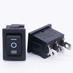 Square Momentary Rocker Switch ON Off ON SPDT 3 Pin 6A 250V 4 Pack