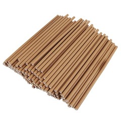 GDMINLO 100 Pack Kraft Paper Straws 100 Count (Pack of 1), Brown