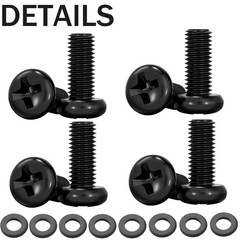 VESA Compatible M4 12Mm Tv/Monitor Wall Mount Screws for 75X75Mm and 100X100Mm B