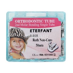 ETERFANT Dental Orthodontic Buccal Tubes 1st/2nd Molar Roth/MBT 018/022 Bondable