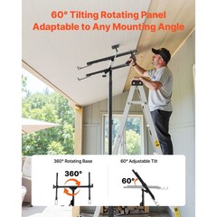 Uimoso 16Ft Drywall Lifter Sheetrock Hoist Lift Adjustable arm & Lockable Wheels