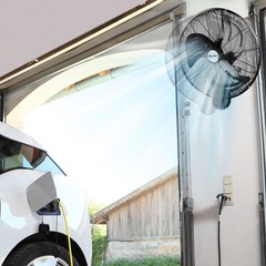 18″ Oscillating Wall Fan, 4592 CFM High Velocity Industrial Heavy Duty Shop Fan